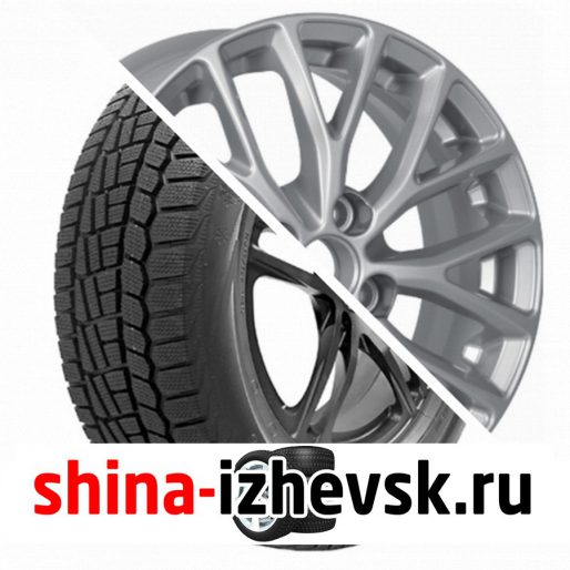 Колесо в сборе Viatti Brina зима (V-521) 185/65 R15 T 88 + КиК Серия Реплика КС782 (15_Rio II) 6xR15 4×100 ET46 DIA54.1 Серебристый в Ижевске